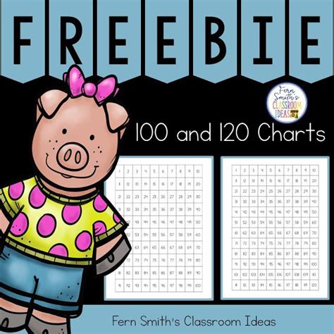 100 Chart And 120 Chart Freebie 120 Chart Free Math Printables Fern