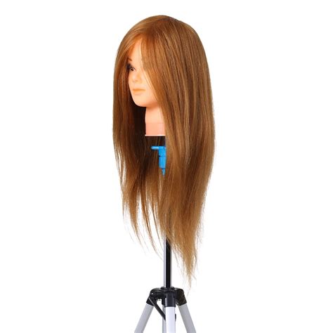 Hairdresser Training Practice Head Mannequin Head Real Hair Cosmetology