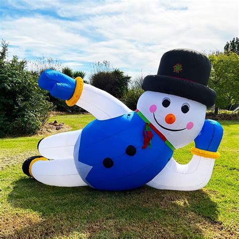36m Giant Snowman Reclining Christmas Inflatable
