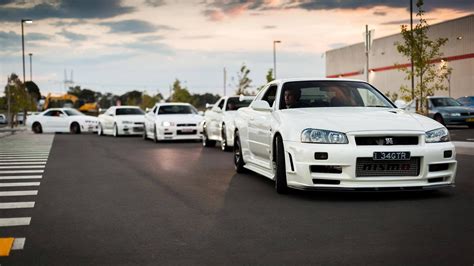 White Sedan Nissan Skyline Gt R R34 Nissan Skyline Nissan Jdm Hd