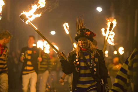 Bonfire Night Fireworks And Effigies Burnt As Guy Fawkes Celebrated