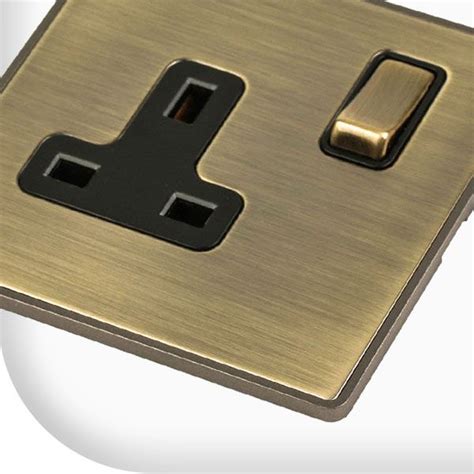 Antique Brass Sockets And Antique Brass Switches From The Socket Specialist