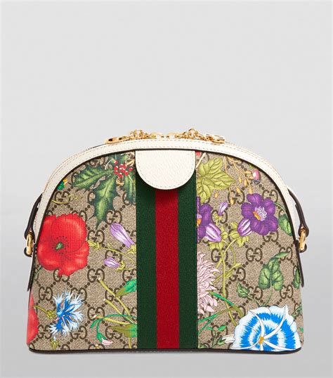 Gucci Small Ophidia Gg Flora Shoulder Bag Harrods Uk