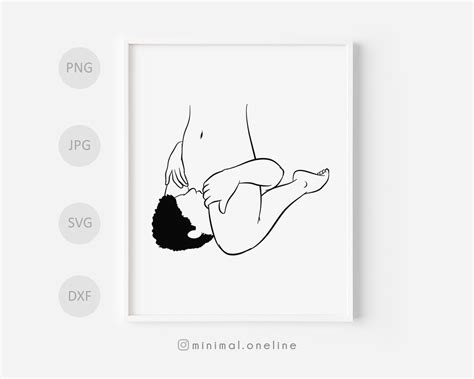 Erotic Line Art Sex Pose Svg Oral Sex Drawing Print Minimal Etsy
