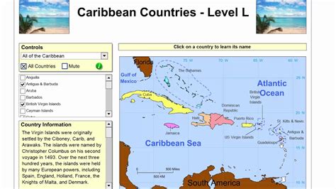 Learn The Countries Of Caribbean Geography Tutorial Game Learning