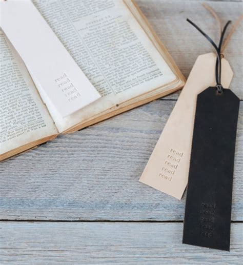 leather bookmark by clairemagnolia etsy