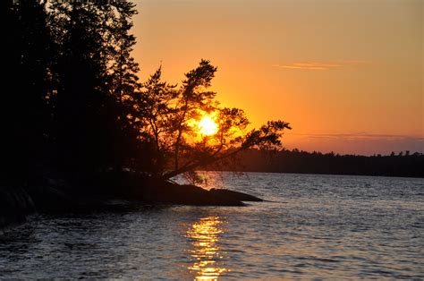 Sunset, on beautiful Lake of the Woods, near Sioux Narrows, Ontario. My favorite place in the 