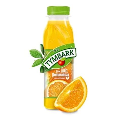 TYMBARK Sok 100% Pomarańcza PET 1l | Jus d'orange 100%