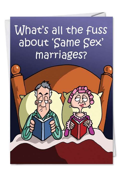 Same Sex Marriage Cartoon Anniversary Card