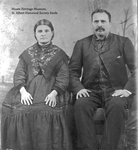 Pioneers Octave Majeau Pictured Here With His Wife Emily L