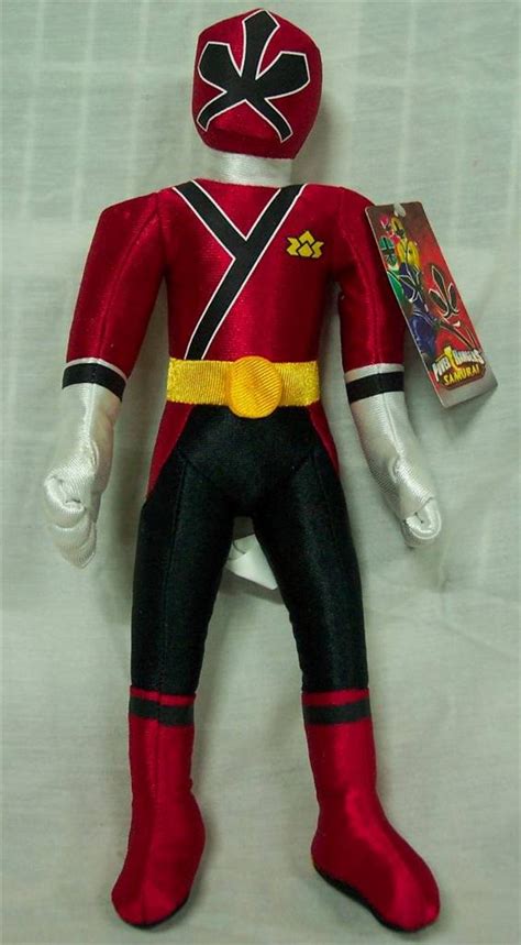 Power Rangers Samurai Red Ranger 15 Plush Stuffed Doll Toy New Ebay