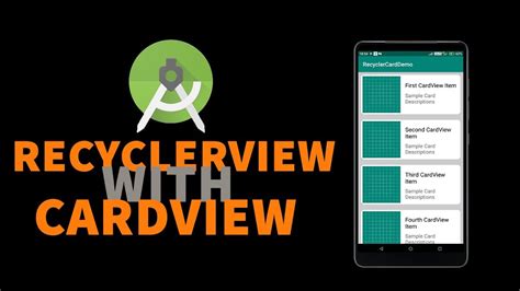 Simple Recyclerview With Cardview Tutorials In Android Studio Youtube