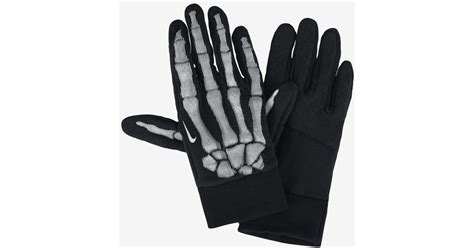 Nike Therma Sphere Skeleton Crew Running Gloves In Black For Men