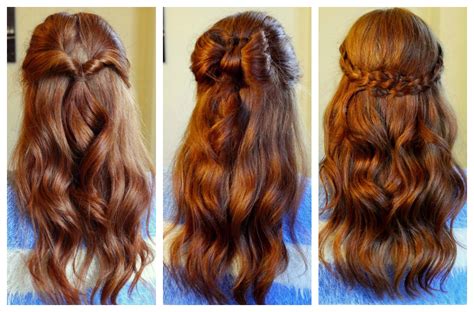 How To 3 Easy Half Up Hairstyles Kathryns Katwalk