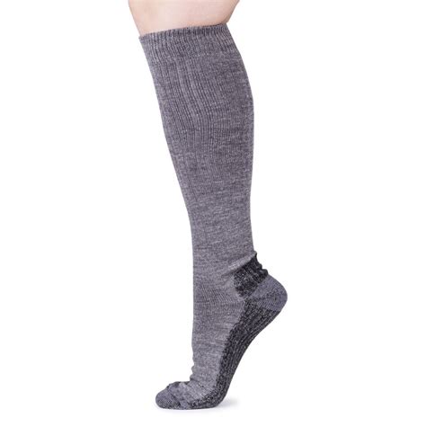 wool knee high socks with loose top 3 pairs
