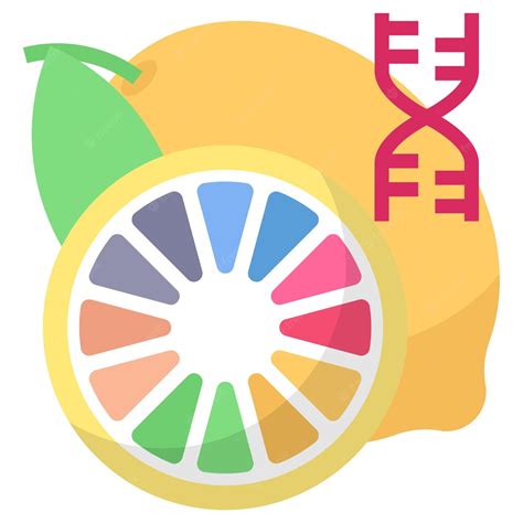 Premium Vector Genetically Modified Organisms Concept Lemon With Gene