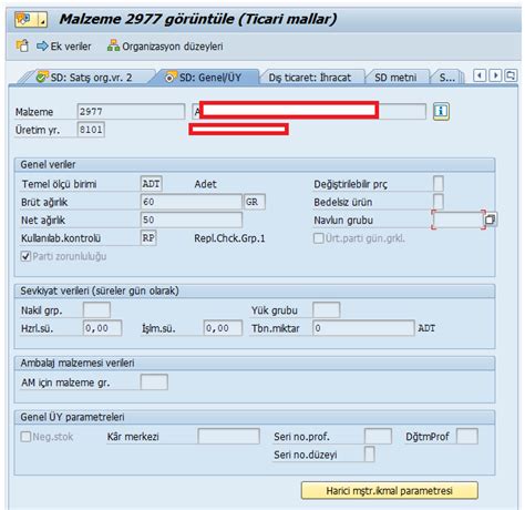 Sap Malzeme Yönetimi Dış Ticaret İthalat İhracat Görünümü Sap Uzman