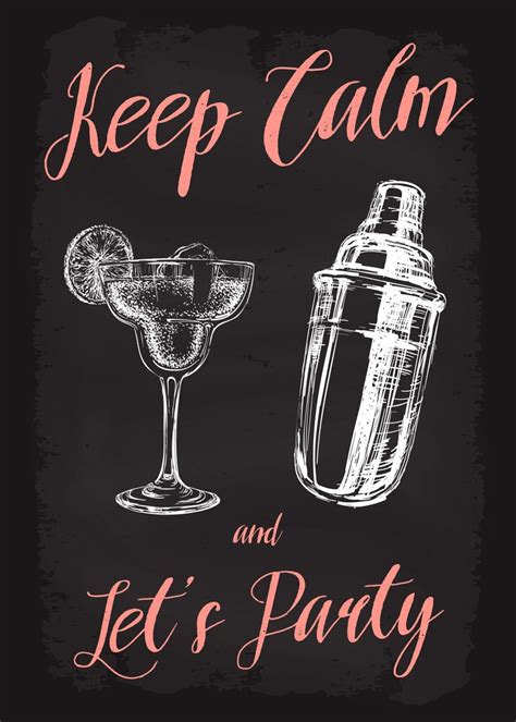 Keep Calm And Lets Party Poster By Dkdesign Displate