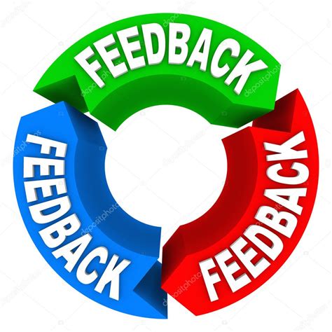 Feedback Cycle of Input Opinions Reviews Comments — Stock Photo ...