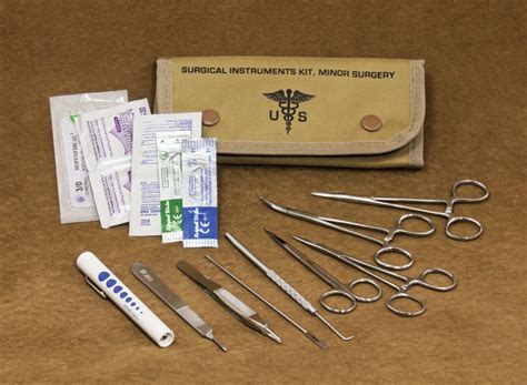 Fa80122tan First Aid Kit Field Surgical Kit