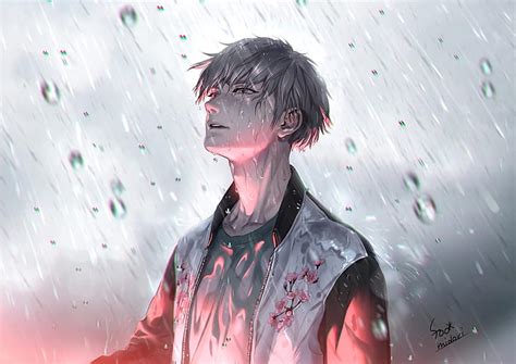 Anime Boy In Rain Rain Sad Anime Wallpapers Top Free Rain Sad Anime