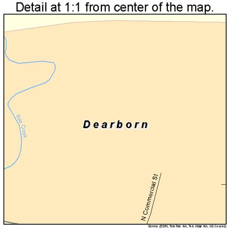 Dearborn Missouri Street Map 2918658