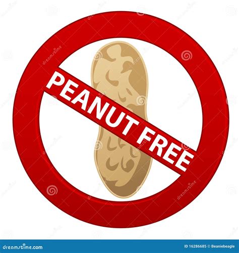 Peanut Free Symbol Royalty Free Stock Photo Image 16286685