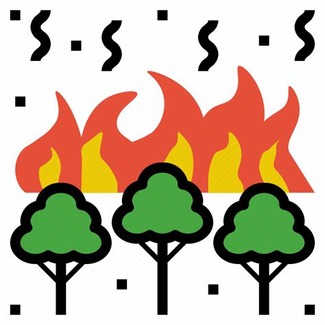 Burn Fire Flame Forest Wildfire Icon Download On Iconfinder