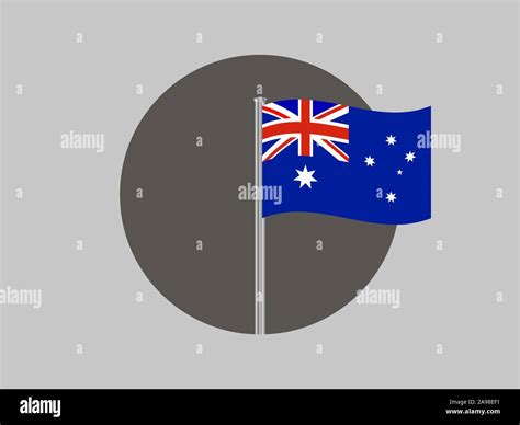 national flag of commonwealth of australia original colors and proportion simply vector