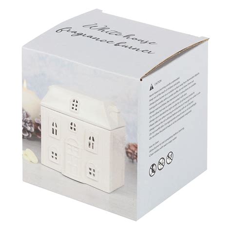 White Ceramic House Oil Burner Something Different Wholesale