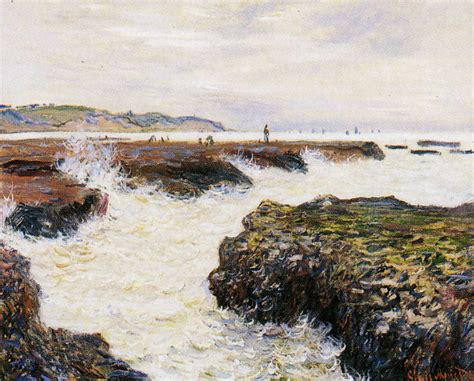 Claude Monet Rocks At Low Tide Pourville