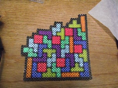 tetris love perler beads by soggy enderman diy perler beads perler bead art perler bead