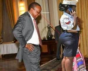 Who Is Doing This To Our President Uhuru And The Hot Kenyan Police Lady