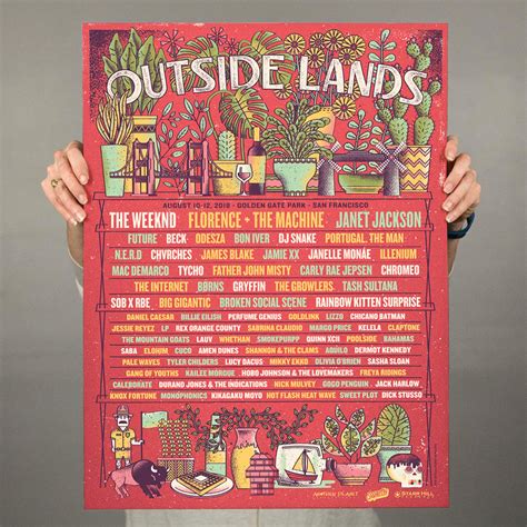 Outside Lands Festival Poster Eric Nyffeler