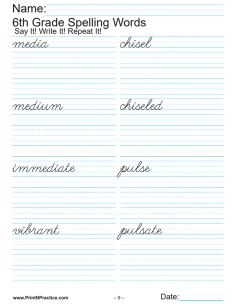 Sixth Grade Worksheets ⭐ Practice Math Grammar Spelling Writing