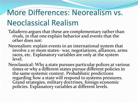 ️ What is the difference between realism and neorealism. Difference