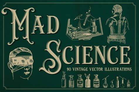 Vintage Science Illustrations Design Cuts