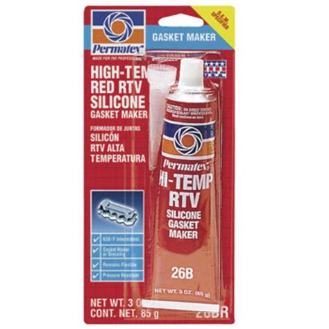 High Temperature Red Rtv Silicone Gasket Maker Oz Tube