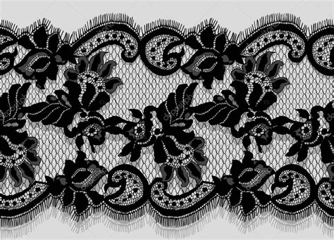 Black Lace Vector Detailed Seamless Pattern — Stock Vector © maryswell ...