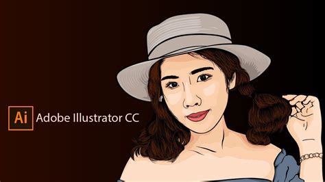 Vector Portrait Draw Sample Portrait 3 Adobe Illustrator Cc 2018