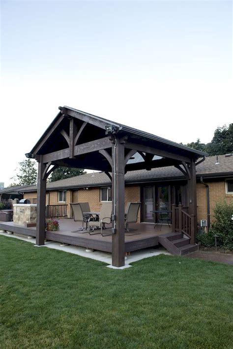 I think the perfect deck is one that has both a covered and uncovered area. Covered Deck and Pergola Roof Design Ideas (29) - Googodecor