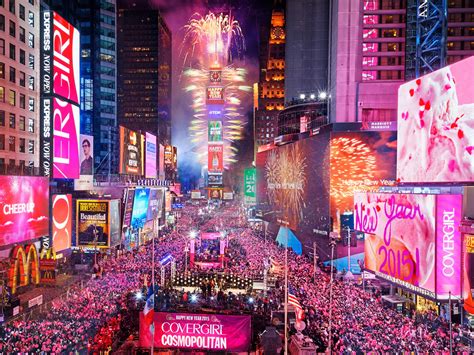 Wallpaper Times Square in New York City, USA, night, happy new year ...