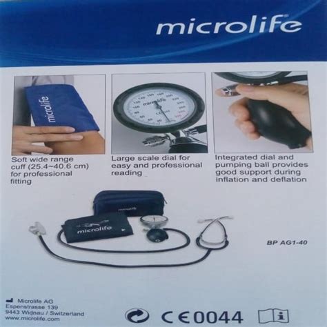 Microlife Bp Machine Aneroid Blood Pressure Monitor Stethoscope Bpagi 40