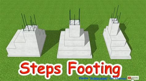 Footing Foundation Construction Video In 3d Starting Step Of Footing