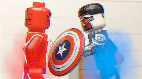 Captain America throws shield (lego stop motion) - YouTube