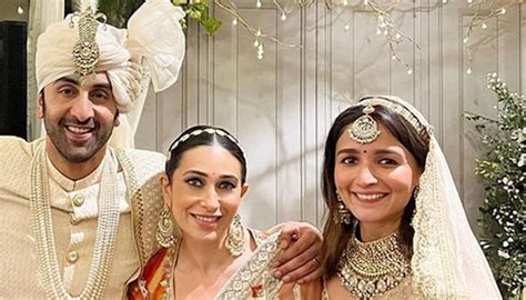 کرشمہ کپور رنبیر اور عالیہ بھٹ کی شادی پر خوش