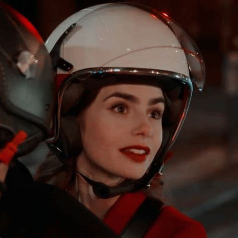 Lilly Collins Emily In Paris Love Lily Ophelia Riding Helmets
