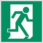 Exit Emergency Door Sign Icon Symbol Way