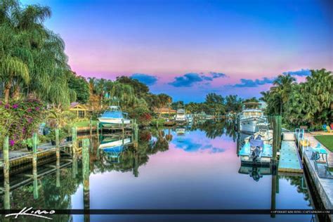 Florida Waterfront Property Along Canal Real Estate Hdr Photography By Captain Kimo