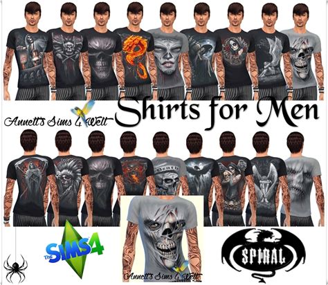 Annetts Sims 4 Welt Shirts By Men Spiral